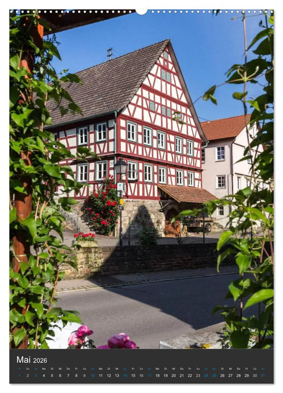 Bild: 9783516465822 | Strümpfelbach - Fachwerkhäuser (Wandkalender 2026 DIN A2 hoch),...