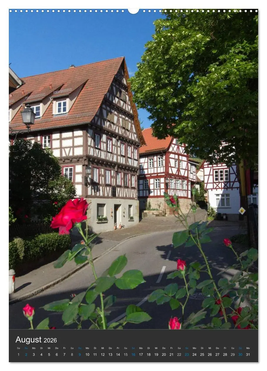 Bild: 9783516465822 | Strümpfelbach - Fachwerkhäuser (Wandkalender 2026 DIN A2 hoch),...