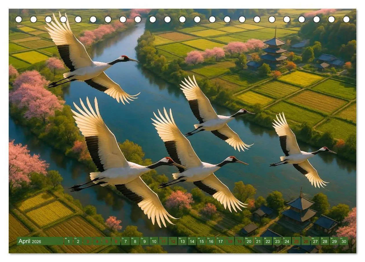 Bild: 9783516605822 | Über dem Vogelflug (Tischkalender 2026 DIN A5 quer), CALVENDO...