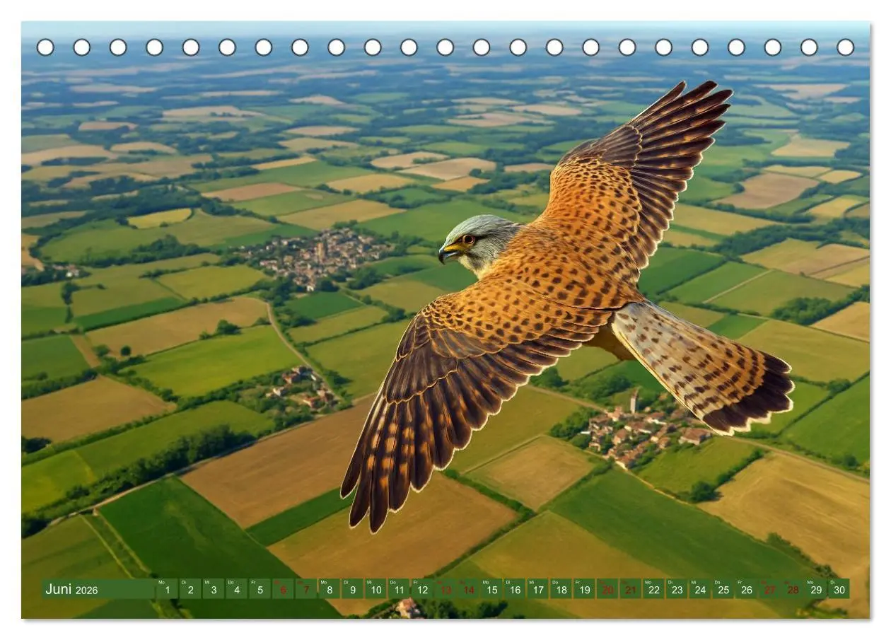 Bild: 9783516605822 | Über dem Vogelflug (Tischkalender 2026 DIN A5 quer), CALVENDO...