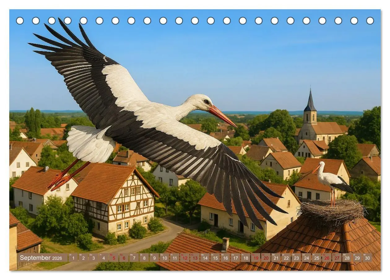 Bild: 9783516605822 | Über dem Vogelflug (Tischkalender 2026 DIN A5 quer), CALVENDO...