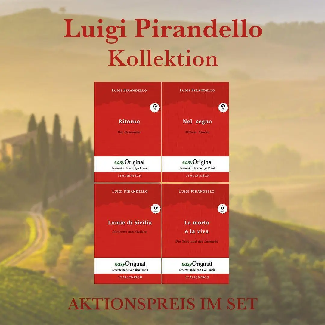 Cover: 9783991125822 | Luigi Pirandello Kollektion (Bücher + Audio-Online) - Lesemethode...