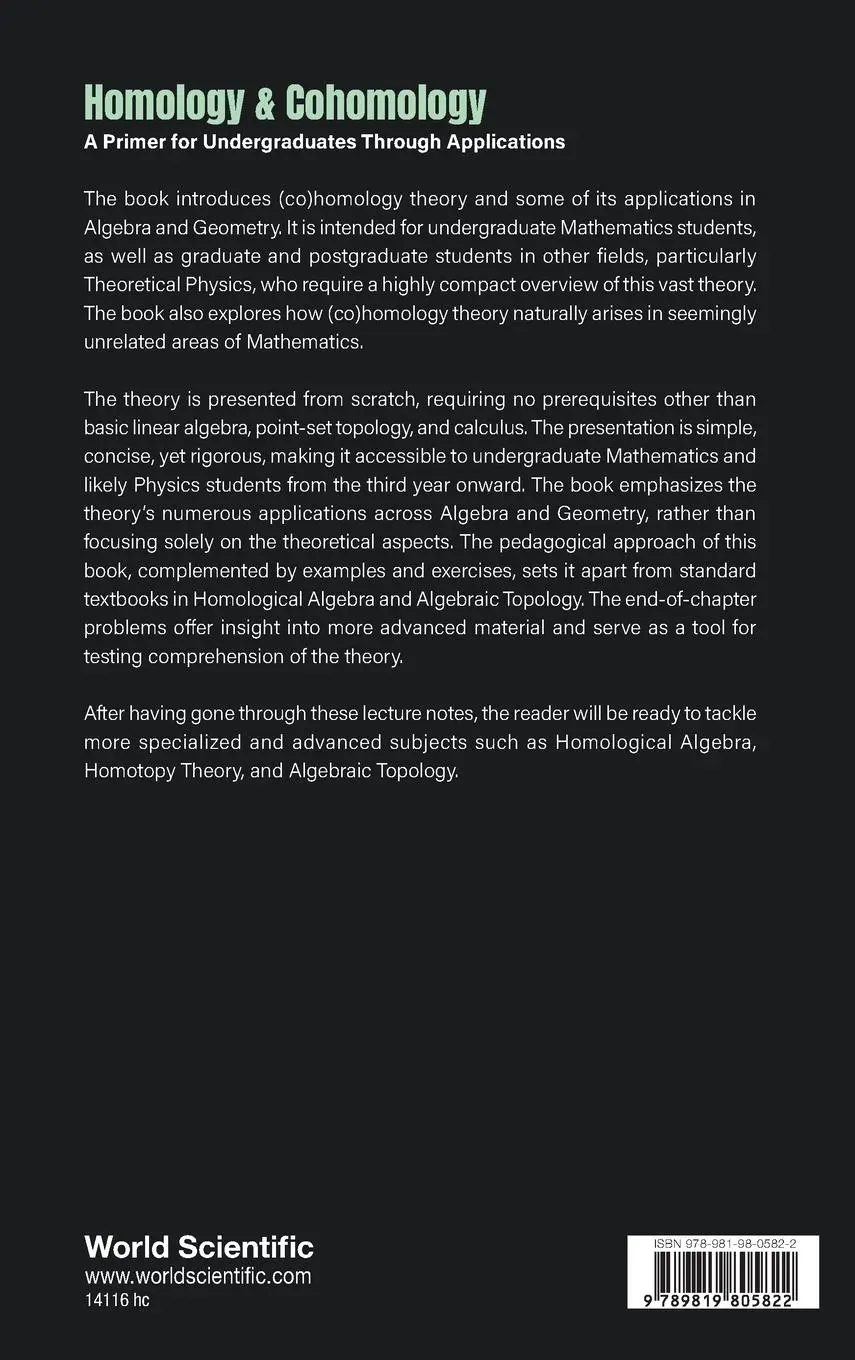 Rückseite: 9789819805822 | HOMOLOGY &amp; COHOMOLOGY | Luca Vitagliano | Buch | Englisch | 2025