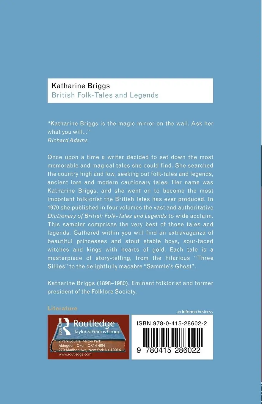 Rückseite: 9780415286022 | British Folk Tales and Legends | A Sampler | Katharine Briggs | Buch