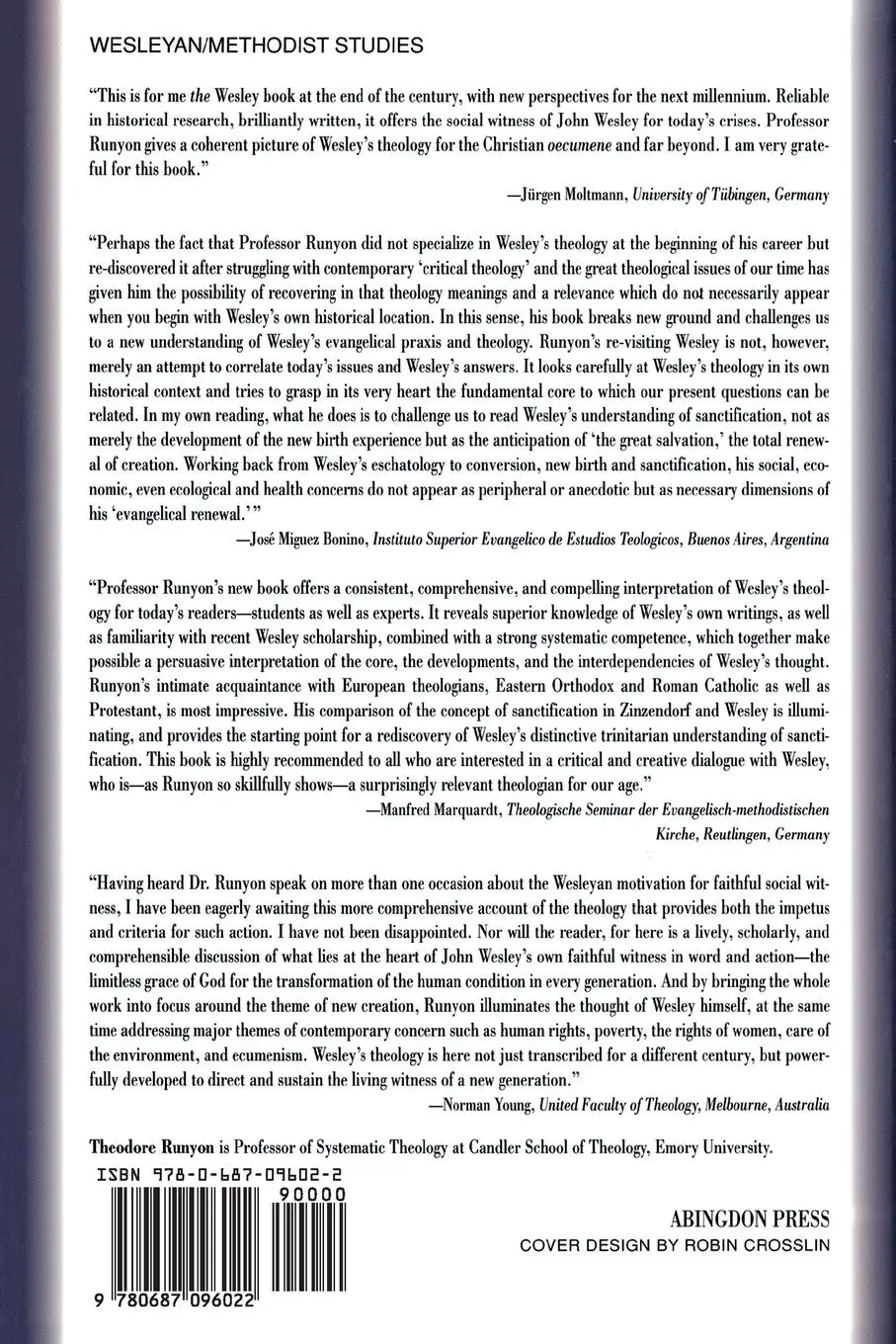 Rückseite: 9780687096022 | The New Creation | Theodore Runyon | Taschenbuch | Englisch | 1998
