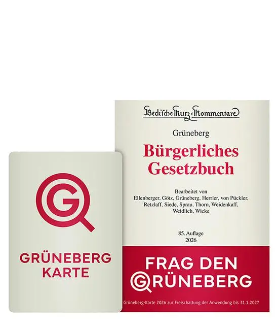 Cover: 9783406836022 | Grüneberg-Karte 2026 | Digitale Produktlizenz | Deutsch | 2025