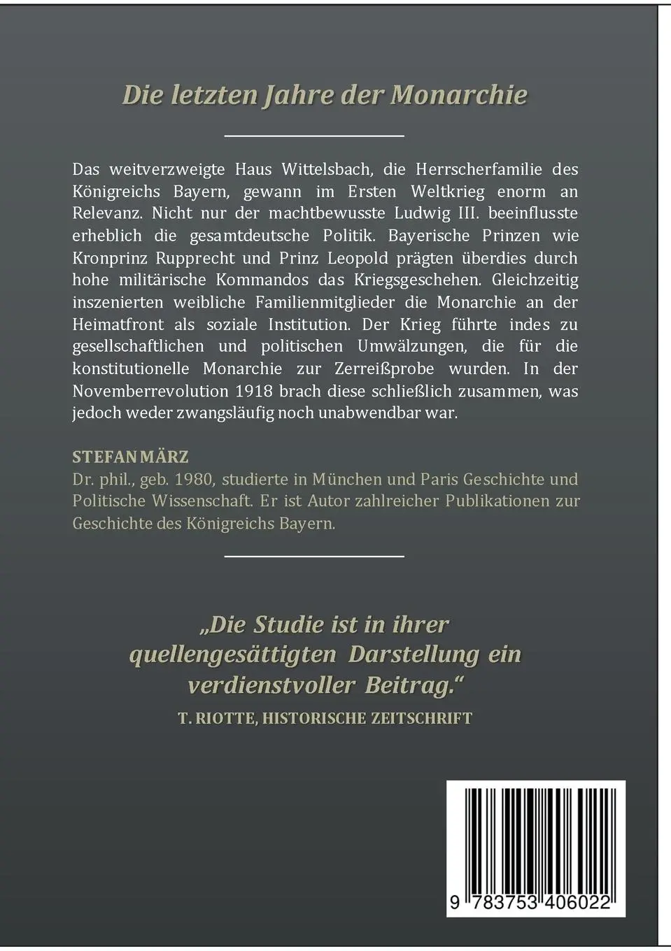 Rückseite: 9783753406022 | Das Haus Wittelsbach im Ersten Weltkrieg | Stefan März | Taschenbuch
