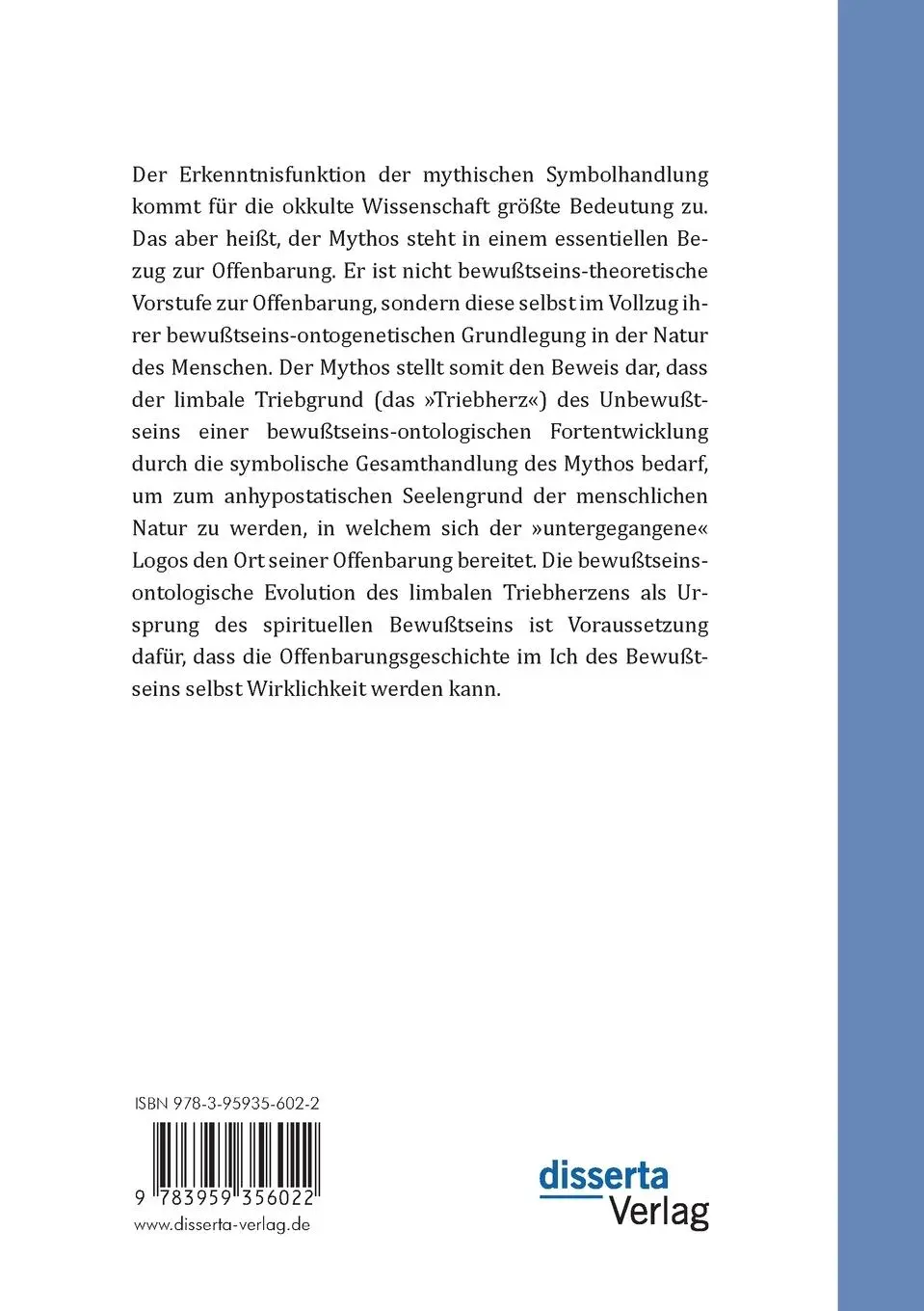 Rückseite: 9783959356022 | Grundlagen der okkulten Bewußtseinslehre. Die...