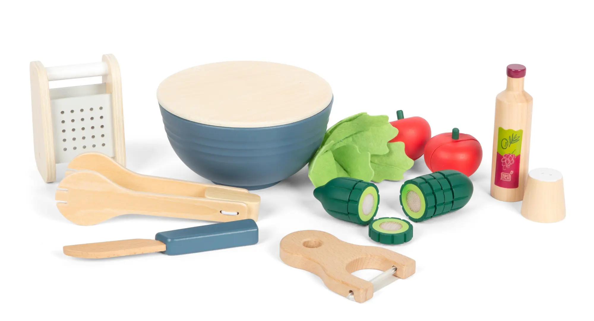 Bild: 4020972126122 | Schneide-Set Salat "fresh" | Bowlschüssel: ca. 15 x 15 x 8 cm | 12612