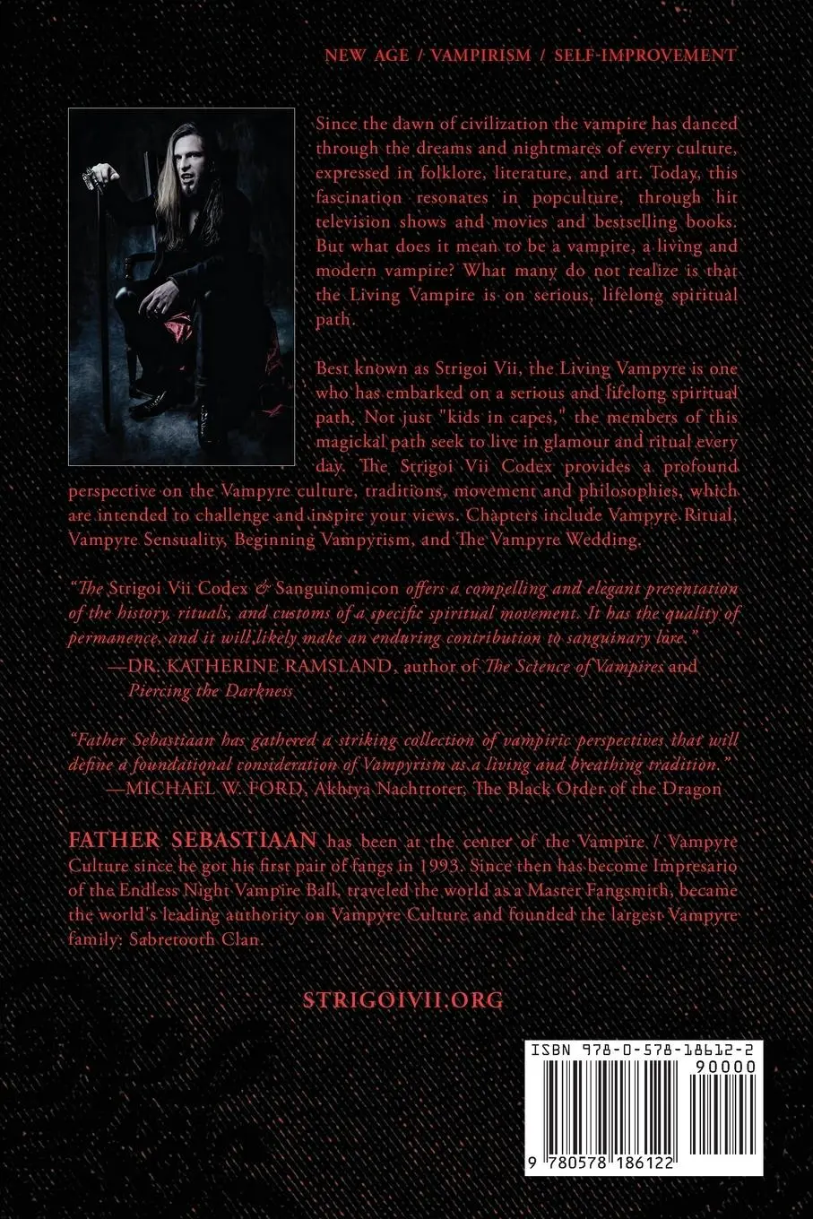 Rückseite: 9780578186122 | Strigoi Vii | Path of the Living Vampyre | Father Sebastiaan | Buch