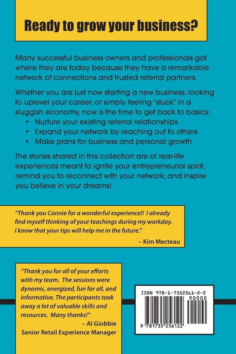 Rückseite: 9781735256122 | Ready, Connect, Grow | Connie Whitman | Taschenbuch | Englisch | 2023