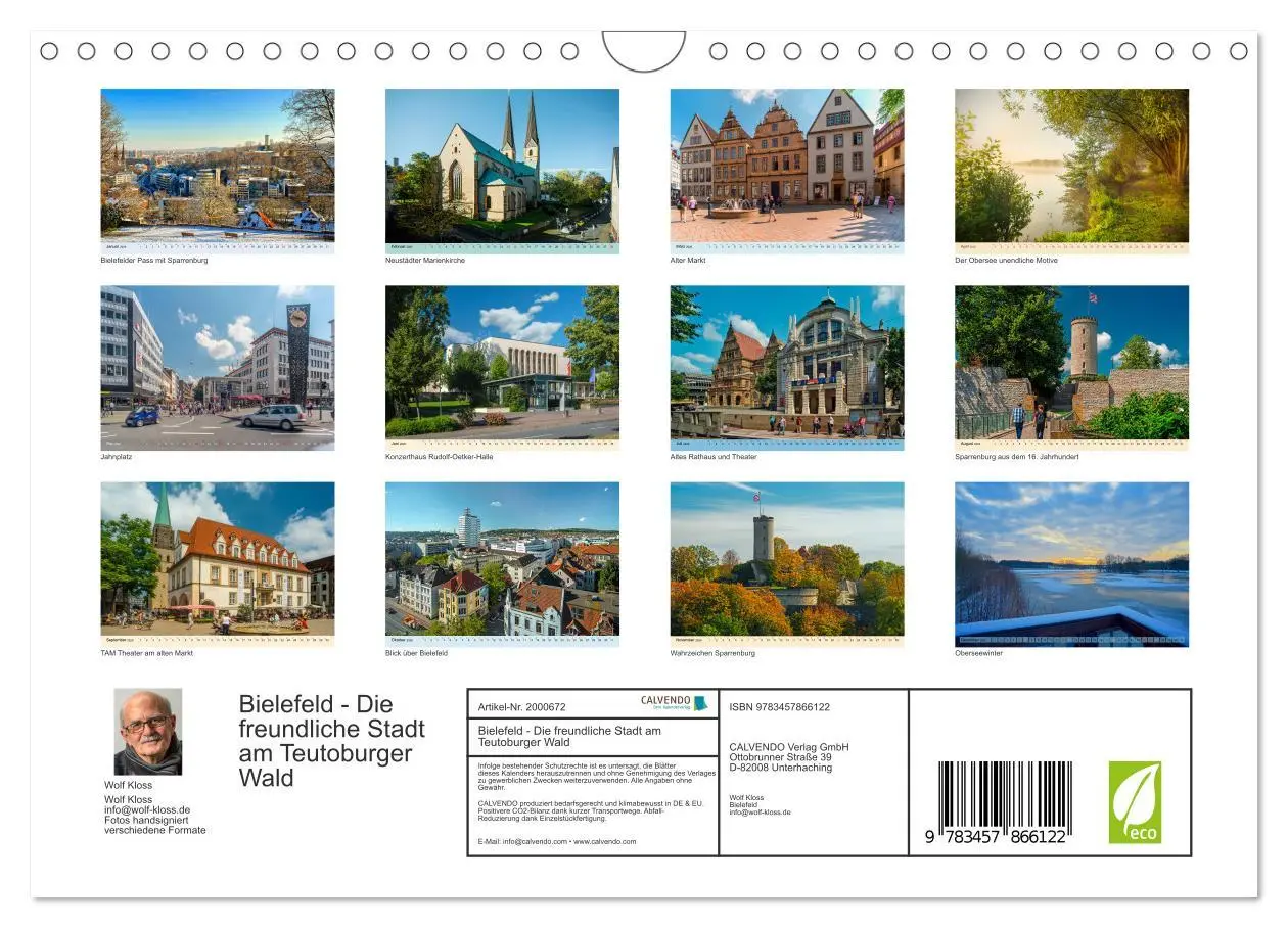 Bild: 9783457866122 | Bielefeld - Die freundliche Stadt am Teutoburger Wald (Wandkalender...