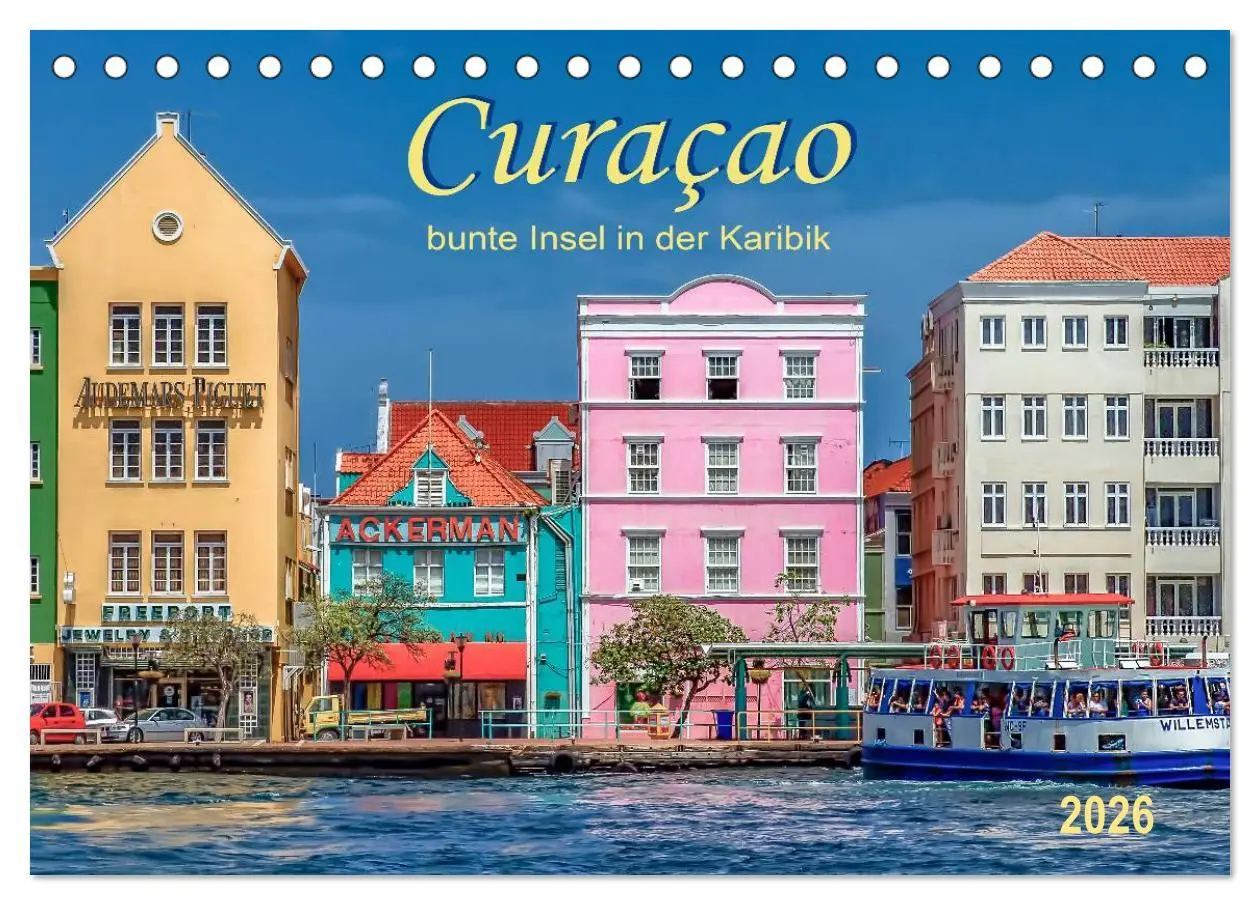 Cover: 9783516026122 | Curaçao - bunte Insel in der Karibik (Tischkalender 2026 DIN A5...