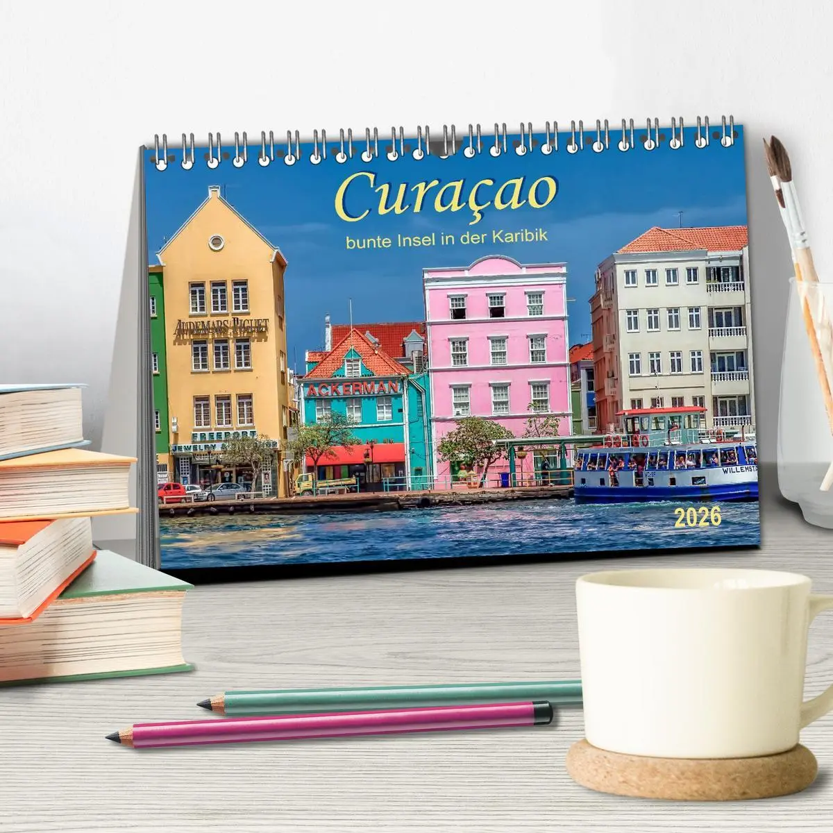 Bild: 9783516026122 | Curaçao - bunte Insel in der Karibik (Tischkalender 2026 DIN A5...