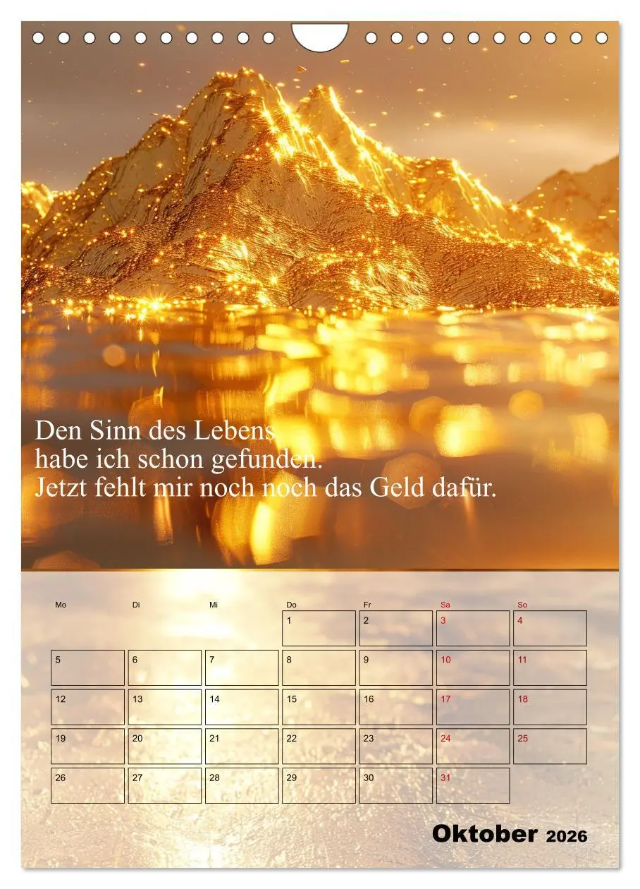 Bild: 9783516266122 | Der Geld-Anlock-Kalender (Wandkalender 2026 DIN A4 hoch), CALVENDO...
