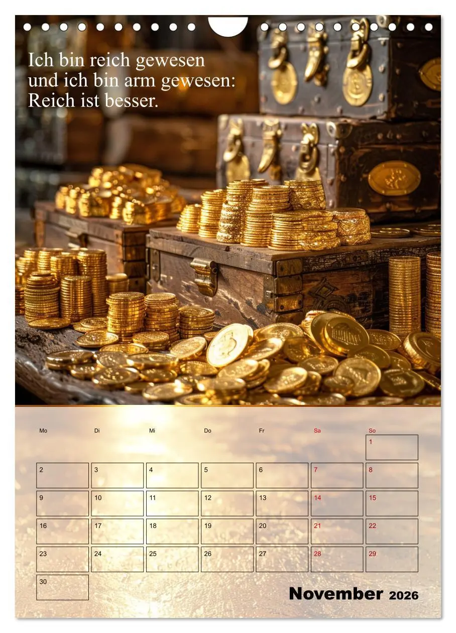 Bild: 9783516266122 | Der Geld-Anlock-Kalender (Wandkalender 2026 DIN A4 hoch), CALVENDO...