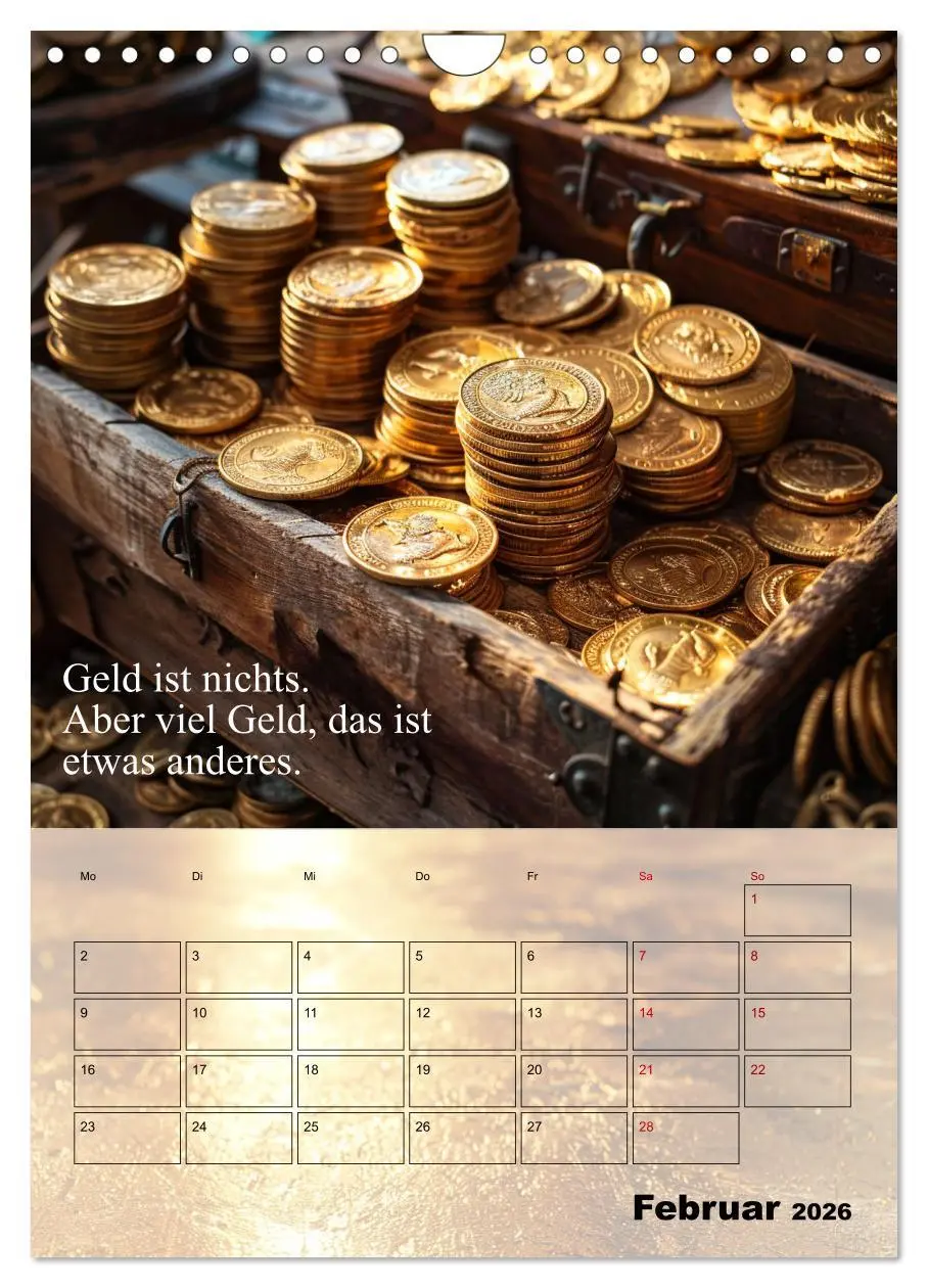 Bild: 9783516266122 | Der Geld-Anlock-Kalender (Wandkalender 2026 DIN A4 hoch), CALVENDO...