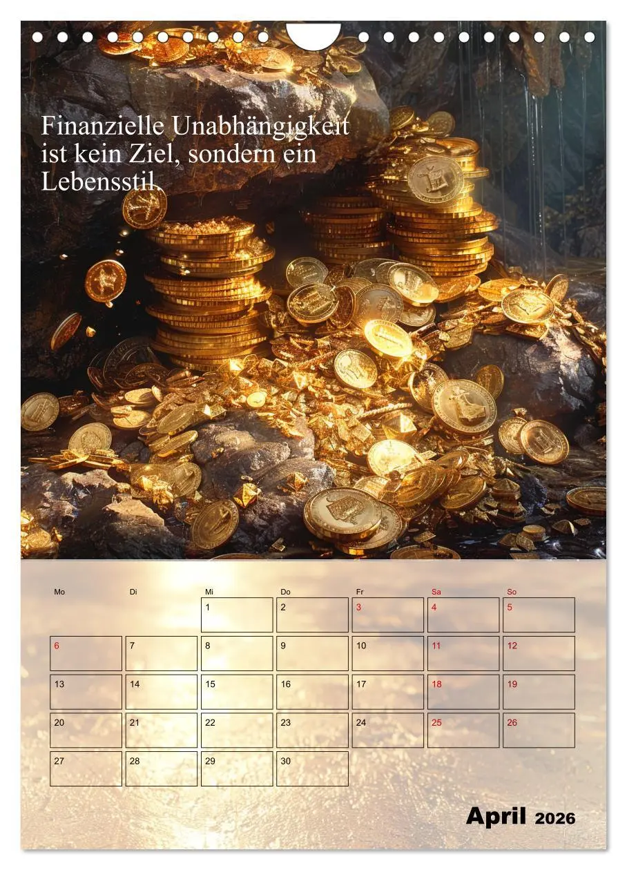 Bild: 9783516266122 | Der Geld-Anlock-Kalender (Wandkalender 2026 DIN A4 hoch), CALVENDO...