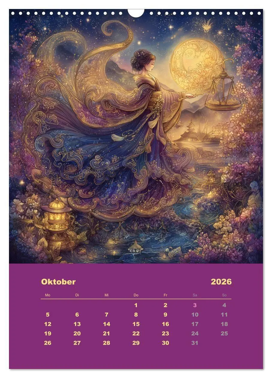 Bild: 9783516646122 | Göttinnen der Sterne - der weibliche Zodiac (Wandkalender 2026 DIN...