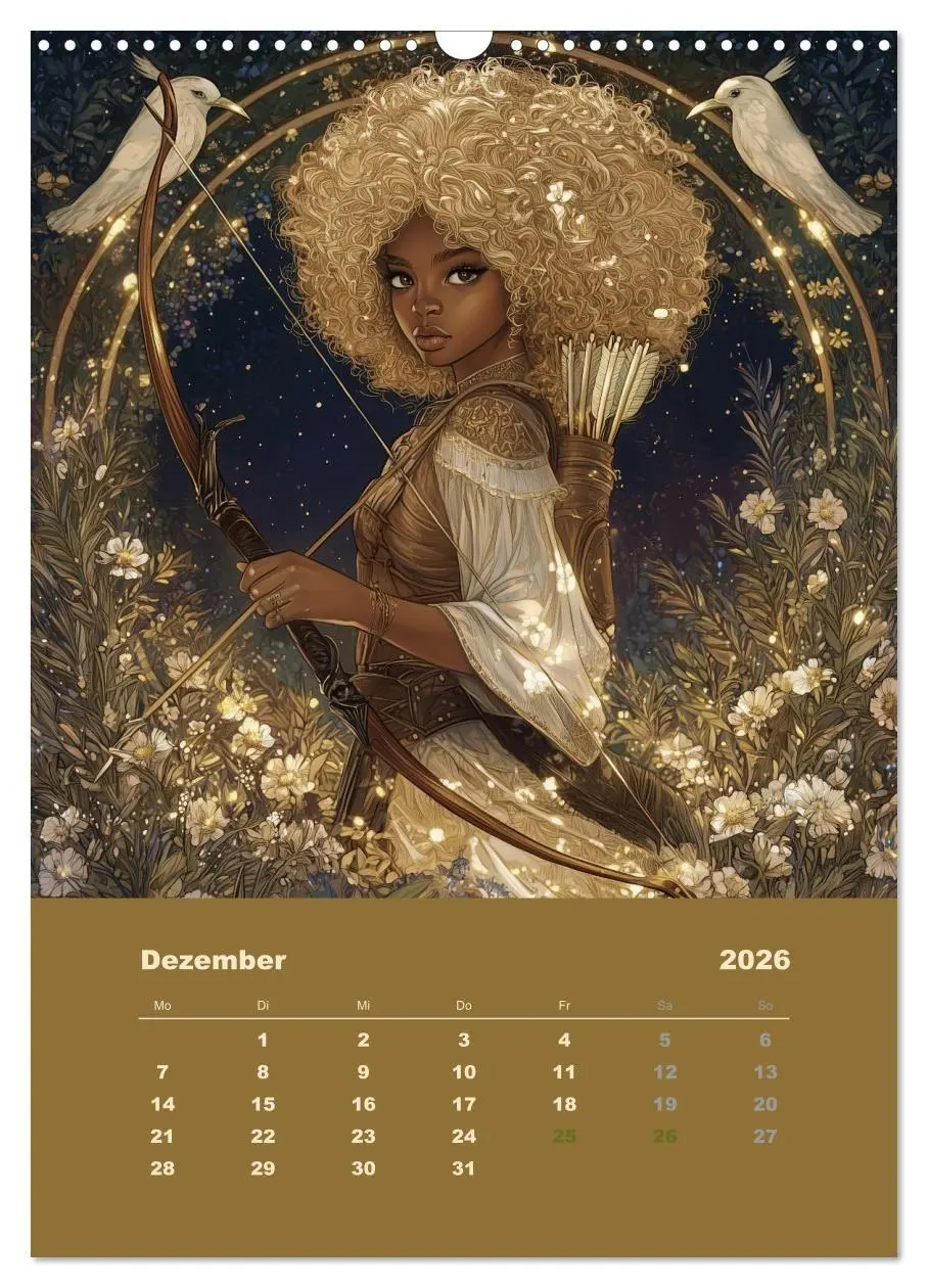 Bild: 9783516646122 | Göttinnen der Sterne - der weibliche Zodiac (Wandkalender 2026 DIN...