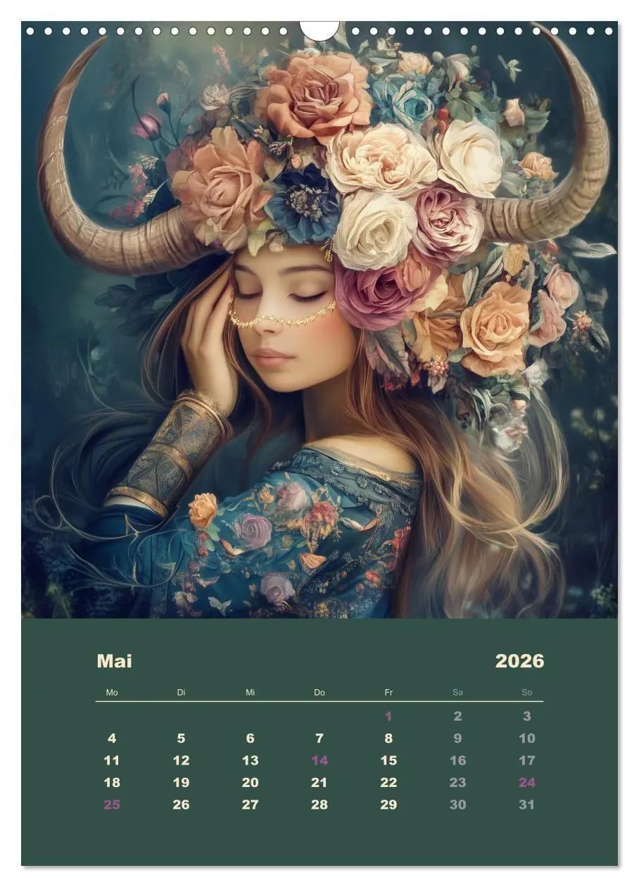 Bild: 9783516646122 | Göttinnen der Sterne - der weibliche Zodiac (Wandkalender 2026 DIN...