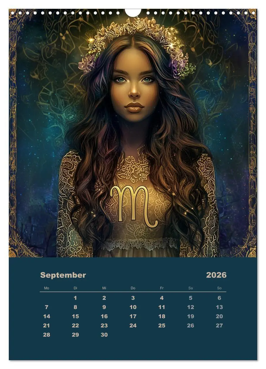 Bild: 9783516646122 | Göttinnen der Sterne - der weibliche Zodiac (Wandkalender 2026 DIN...