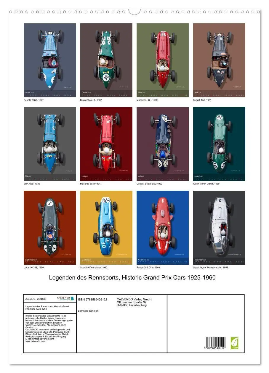 Bild: 9783569426122 | Legenden des Rennsports, Historic Grand Prix Cars 1925-1960...