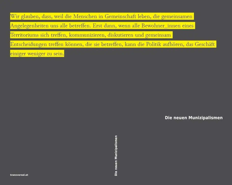 Cover: 9783903046122 | Die neuen Munizipalismen | Christoph Brunner | Taschenbuch | 145 S.