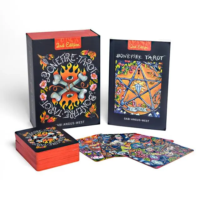 Cover: 9780764366222 | Bonefire Tarot | (Tarot Kit Box Set with 78 Cards and Guide Book)