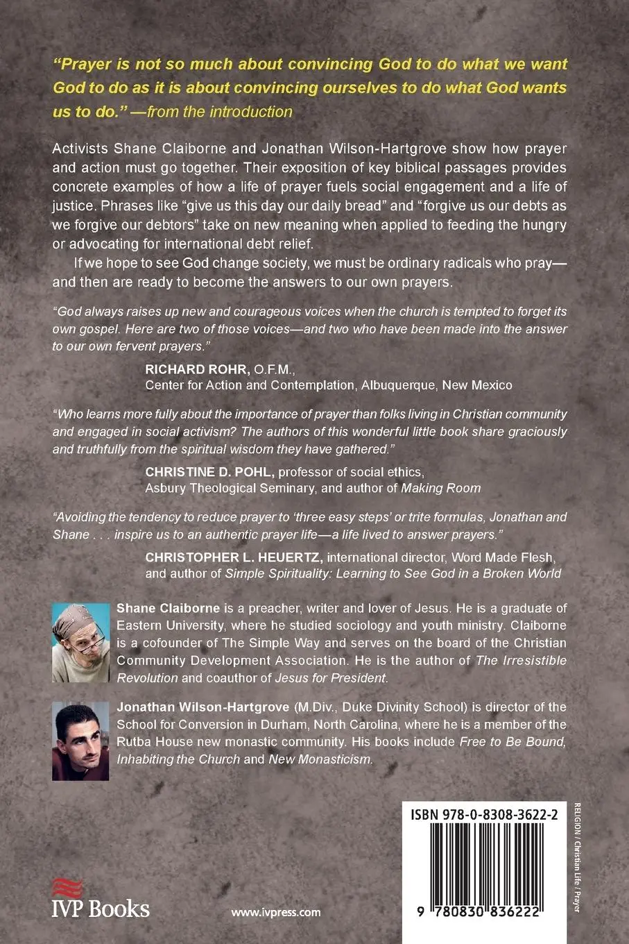 Rückseite: 9780830836222 | Becoming the Answer to Our Prayers | Prayer for Ordinary Radicals