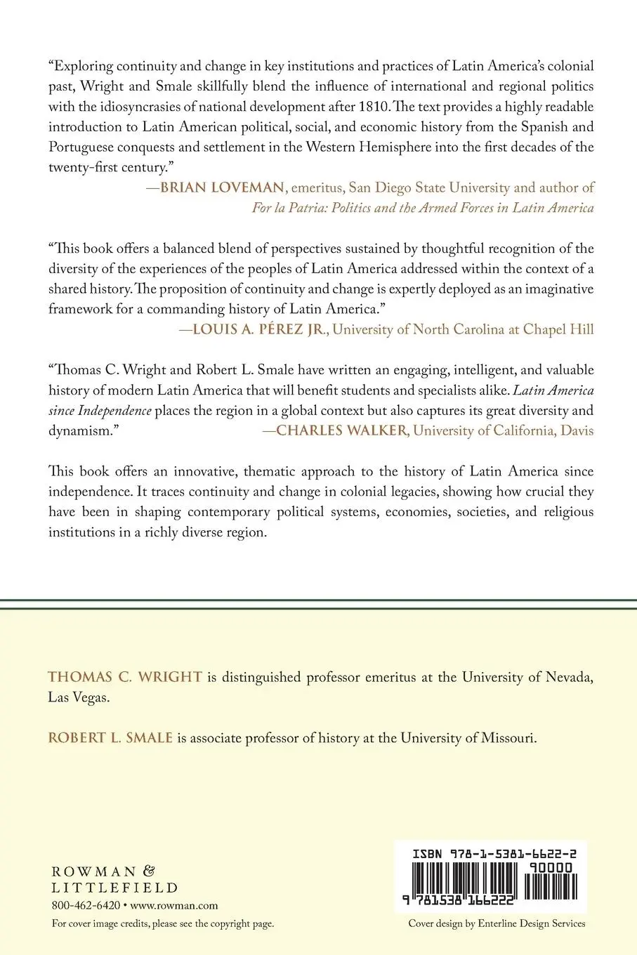 Rückseite: 9781538166222 | Latin America since Independence | Thomas C. Wright (u. a.) | Buch