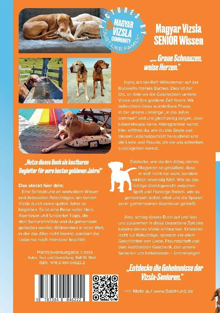 Bild: 9783384046222 | Magyar Vizsla SENIOR Wissen | "... erlebe die Weis(s)heit des Alters."