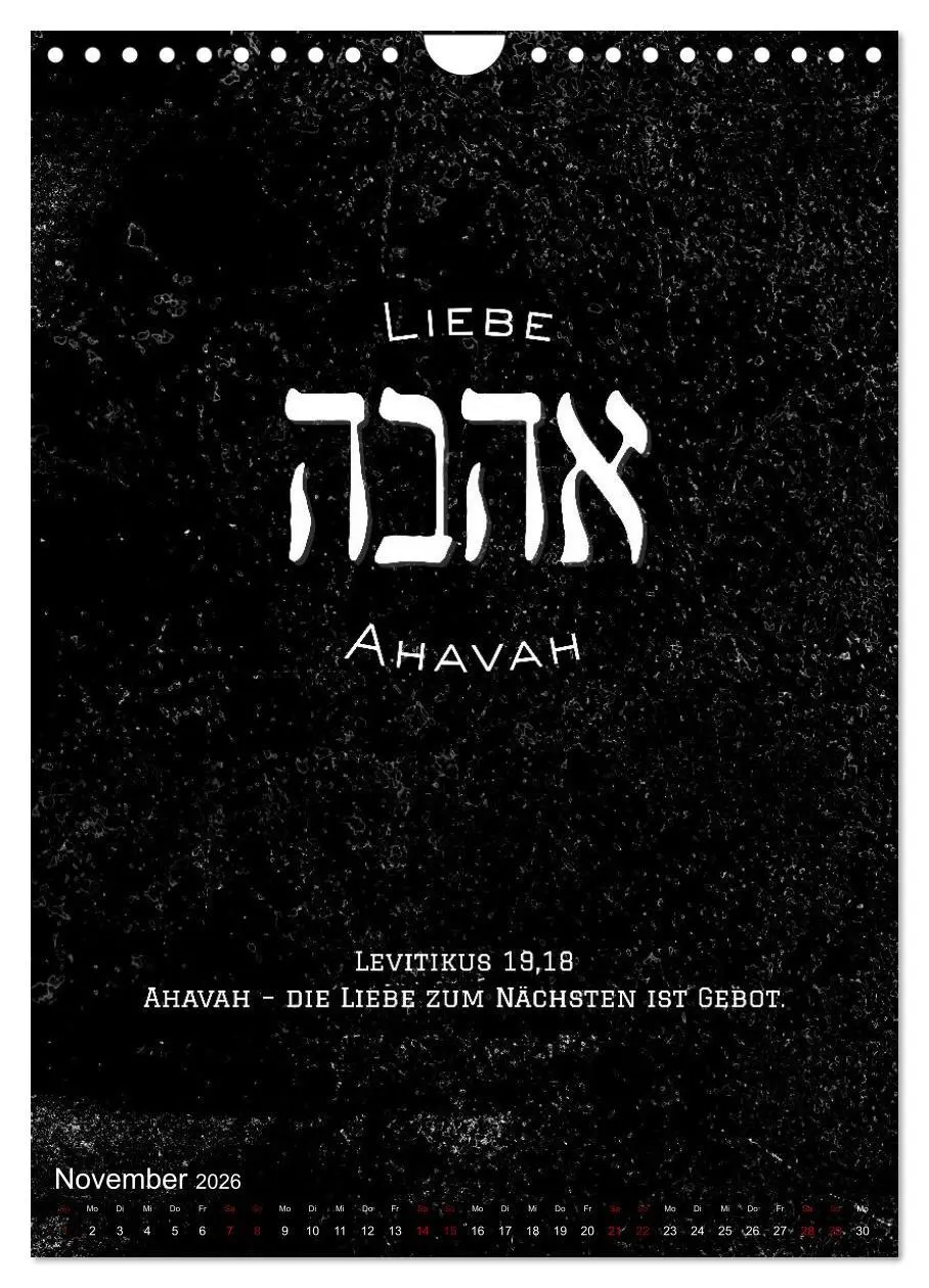 Bild: 9783516706222 | Hebräische Lettern - Worte voller Licht und Weisheit (Wandkalender...
