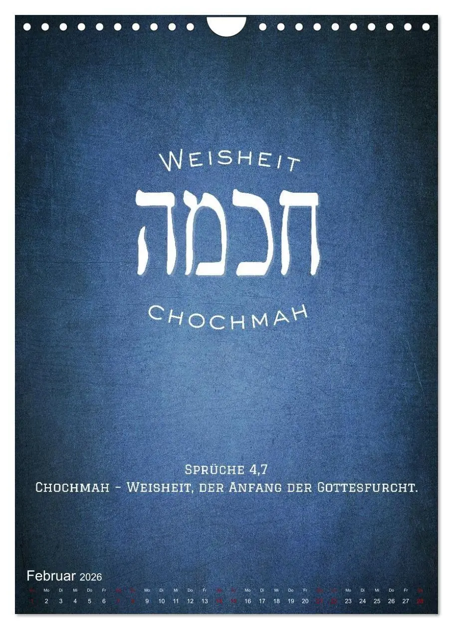Bild: 9783516706222 | Hebräische Lettern - Worte voller Licht und Weisheit (Wandkalender...