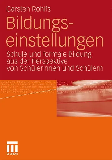 Cover: 9783531176222 | Bildungseinstellungen | Carsten Rohlfs | Taschenbuch | Paperback
