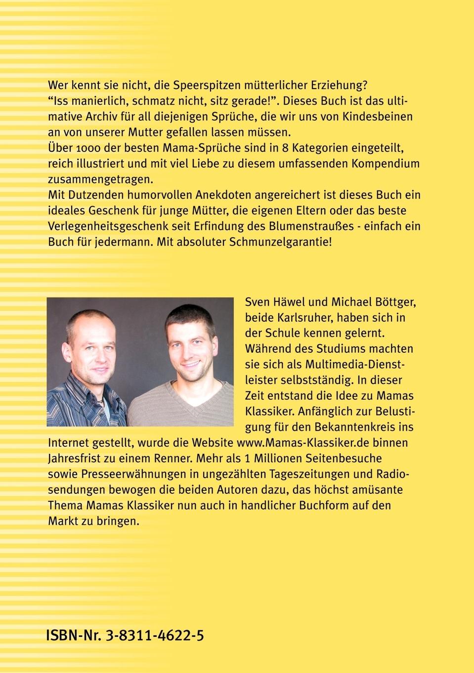Rückseite: 9783831146222 | Mamas Klassiker | Die 1000 besten Mama Sprüche | Sven Häwel (u. a.)