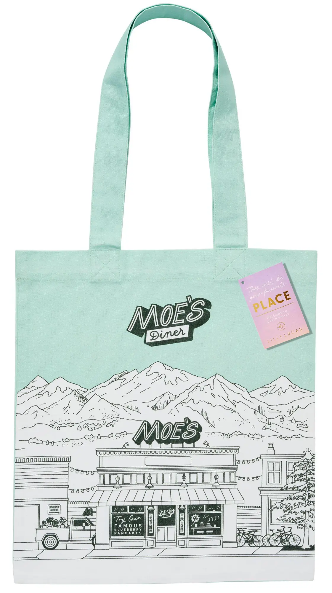 Bild: 4251693906322 | Main Street Tote Bag 'Green Valley Moe's Diner' | Lilly Lucas | 1 S.