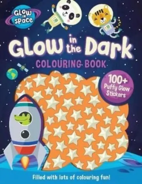 Cover: 9780655216322 | Glow in the Dark Colouring Book with Puffy Glow Stickers | Taschenbuch