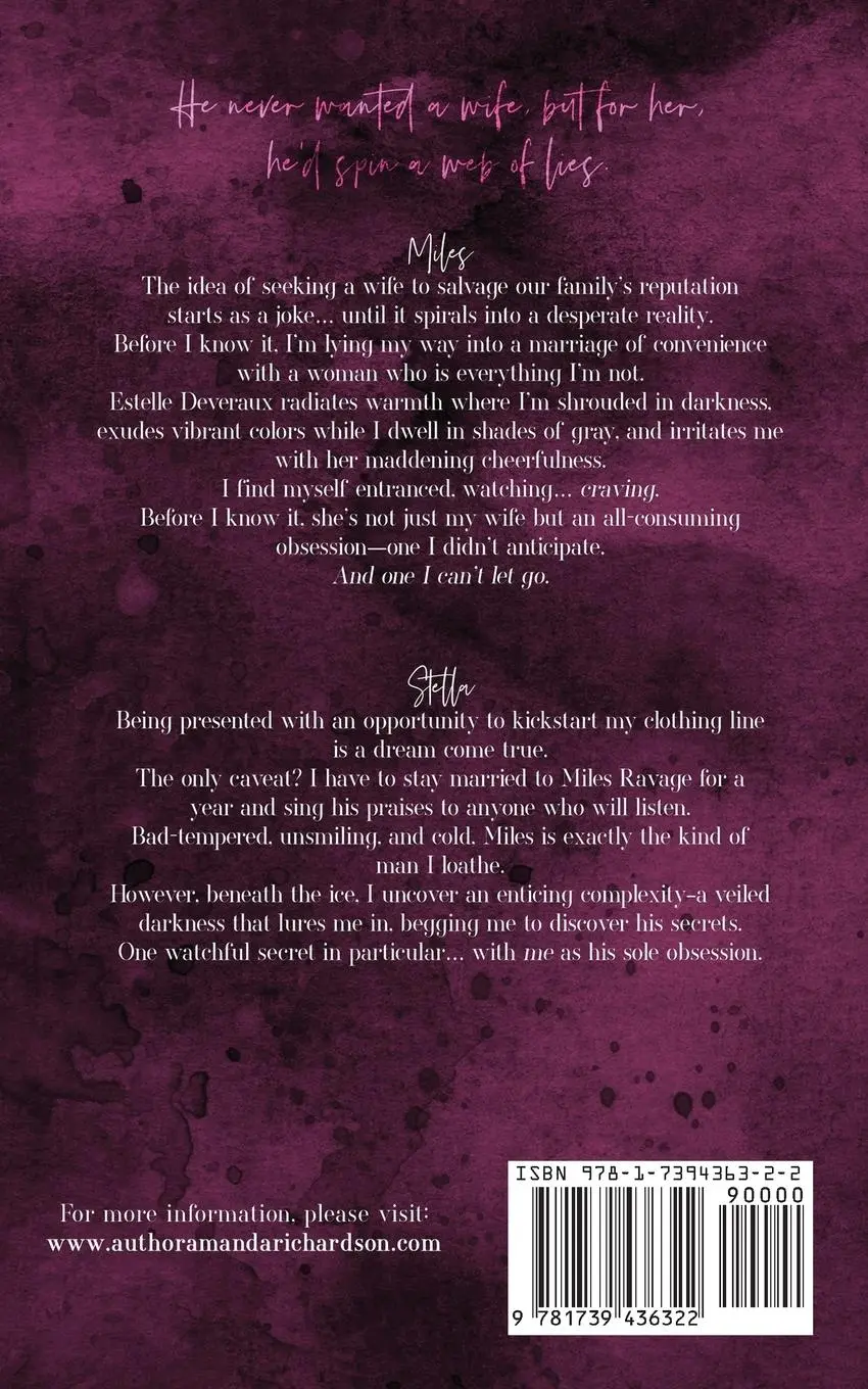Rückseite: 9781739436322 | Marry Lies | A Marriage of Convenience Romance | Amanda Richardson