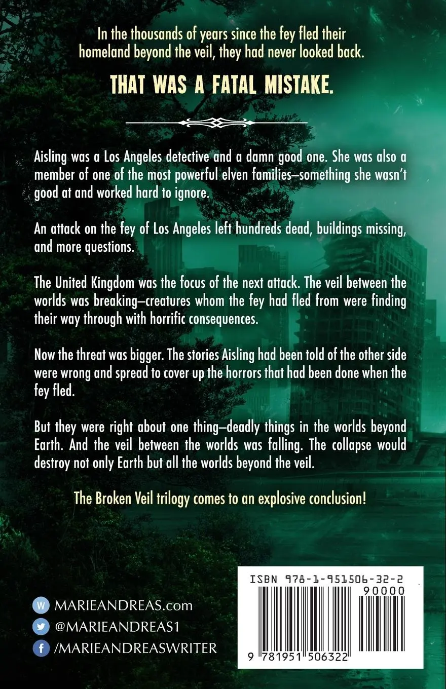Rückseite: 9781951506322 | Through A Veil Darkly | Marie Andreas | Taschenbuch | Englisch | 2023
