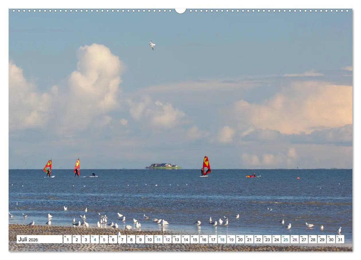 Bild: 9783457606322 | Föhr - Wasser Landschaft Wind und Meer (Wandkalender 2026 DIN A2...