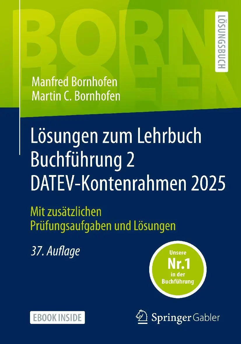 Cover: 9783658506322 | Lösungen zum Lehrbuch Buchführung 2 DATEV-Kontenrahmen 2025 | Bundle