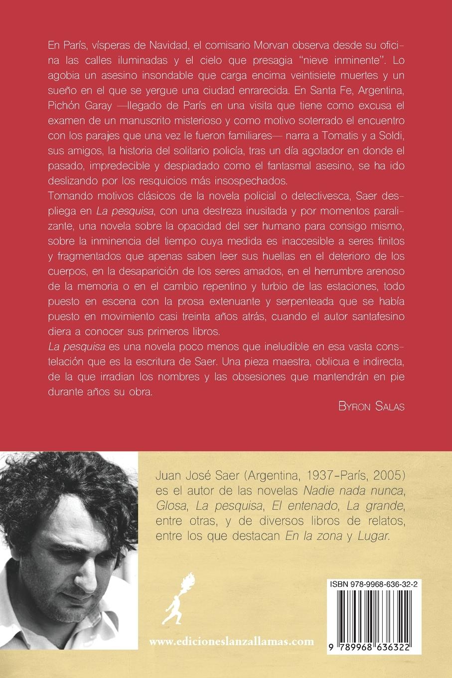 Rückseite: 9789968636322 | La pesquisa | Juan José Saer | Taschenbuch | Kartoniert / Broschiert