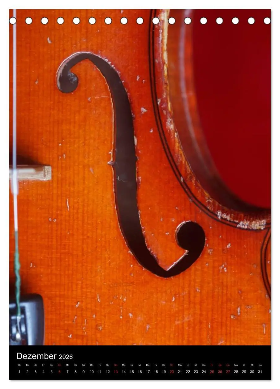 Bild: 9783516476422 | Musik (Tischkalender 2026 DIN A5 hoch), CALVENDO Monatskalender | 2026