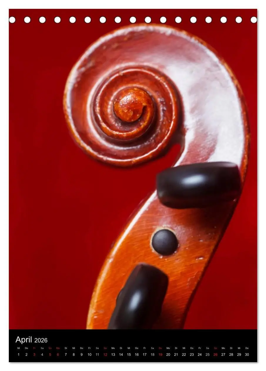 Bild: 9783516476422 | Musik (Tischkalender 2026 DIN A5 hoch), CALVENDO Monatskalender | 2026