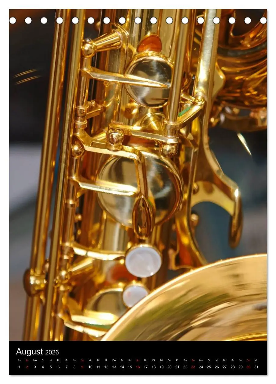 Bild: 9783516476422 | Musik (Tischkalender 2026 DIN A5 hoch), CALVENDO Monatskalender | 2026