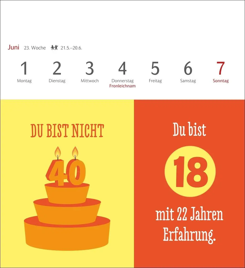 Bild: 9783840036422 | Der fette Vogel bricht den Ast Postkartenkalender 2026 -...