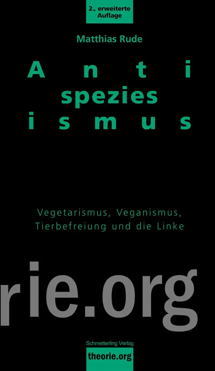 Cover: 9783896576422 | Antispeziesismus | Matthias Rude | Taschenbuch | theorie.org | 208 S.