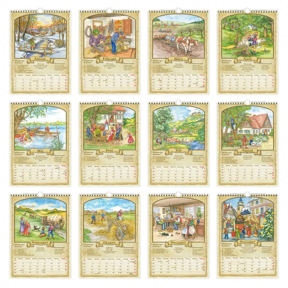 Bild: 9783988026422 | TRÖTSCH - Classickalender Der 100-jährige Kalender 2027 | Wandkalender