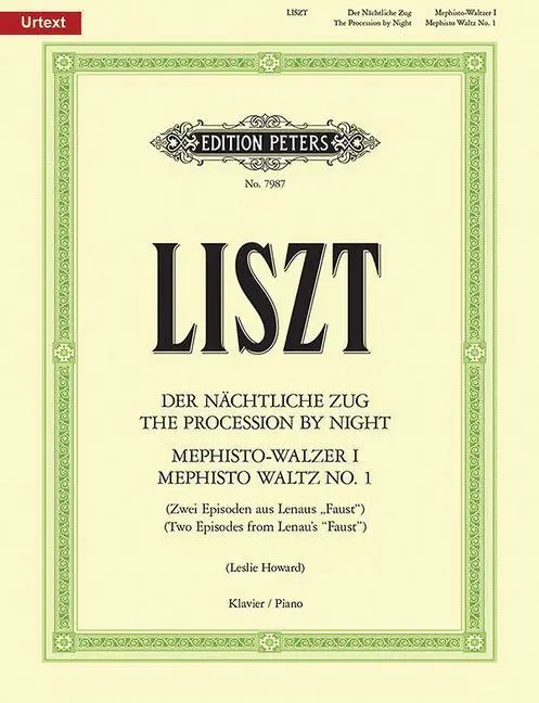 Cover: 9790577086422 | The Procession by Night and Mephisto Waltz No. 1 for Piano | Liszt